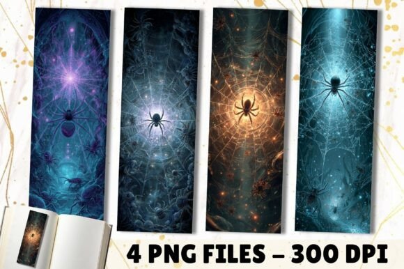 Download Magic Spider Web Halloween Bookmark - Premium Bundle
