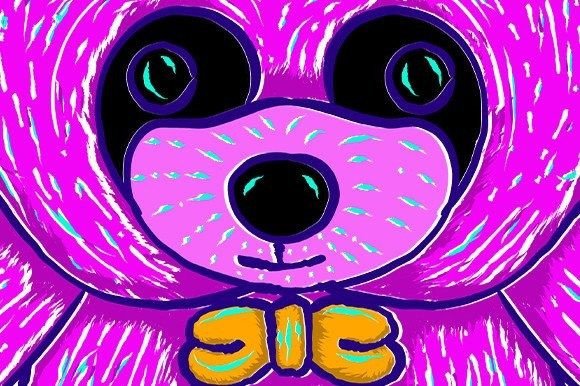 Download Hand Drawn Cute Panda Doll Illustration - Doll illustration Collection