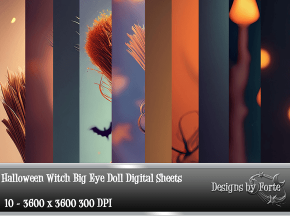 Download Halloween Witch Big Eye Doll Backgrounds - Premium Resources
