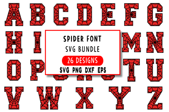 Download Spider Web Letters - Premium Bundle